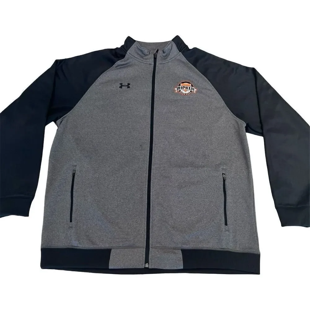 Under Armour Cal Ripken Jacket Men's 2XL Black Full-Zip Baseball